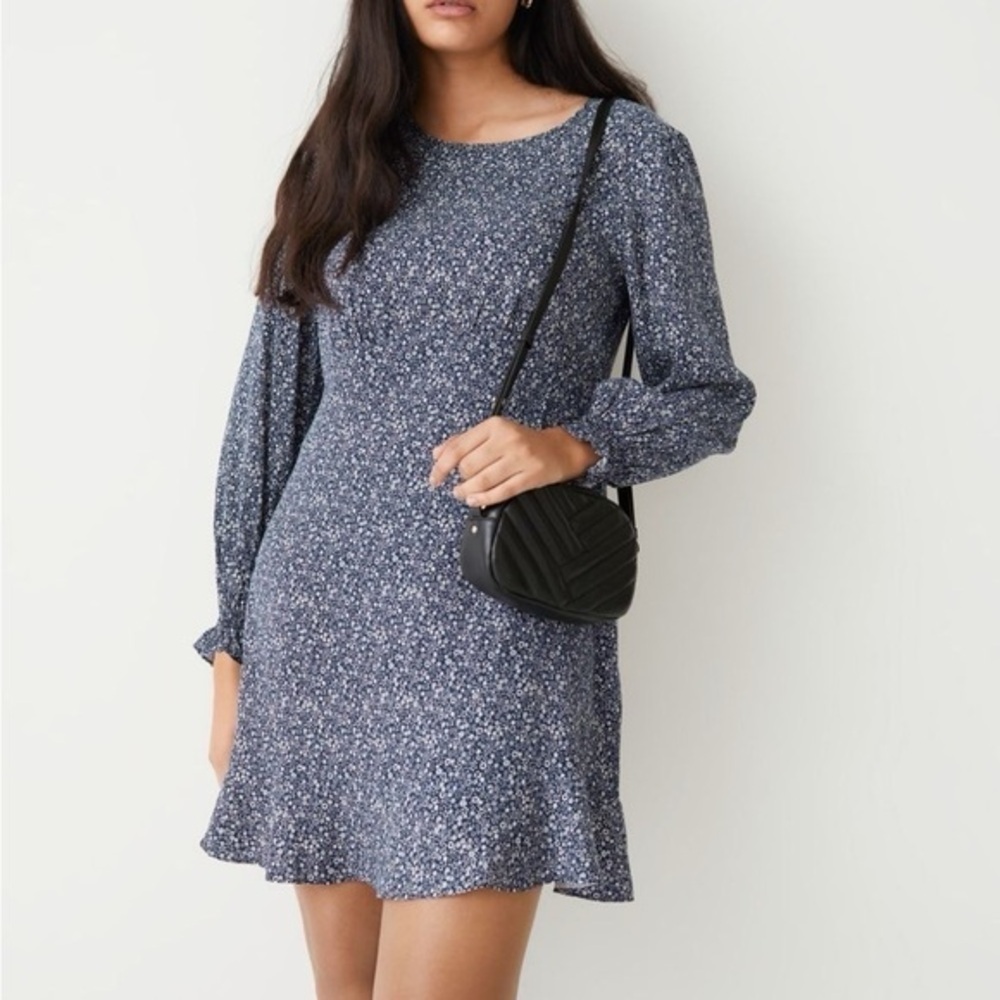 & Other Stories Frill Cuff Mini Dress size EU 40